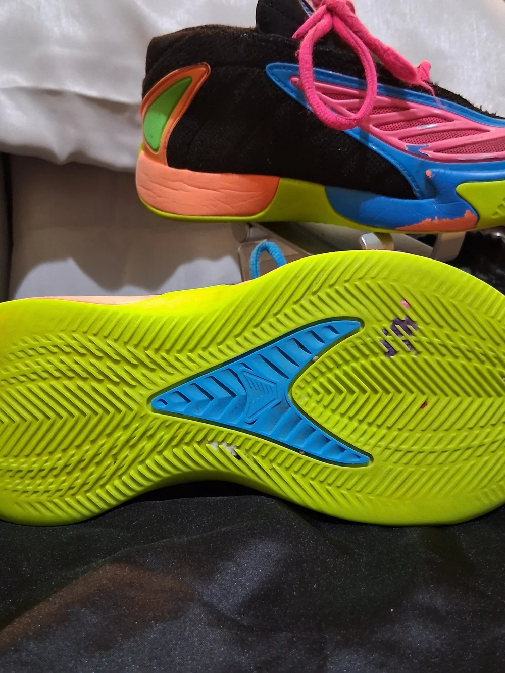 adidas Kids Neon Multicolor Sneakers - Pink, Blue & Neon Green